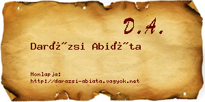 Darázsi Abiáta névjegykártya